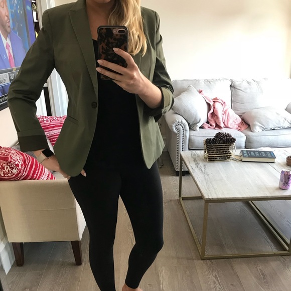 Olive Green Banana Republic Blazer 